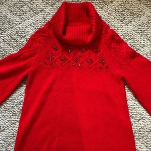 New York & Co. knit cowl sweater